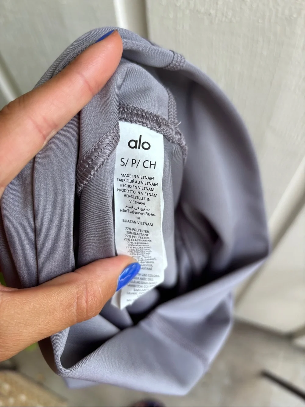 ALO Yoga Airlift Lavender-Gray Leggings